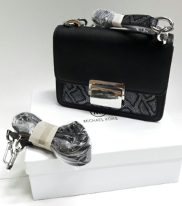 Женская чёрная  сумка MICHAEL KORS из натуральной кожи