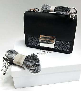 Женская чёрная  сумка MICHAEL KORS из натуральной кожи
