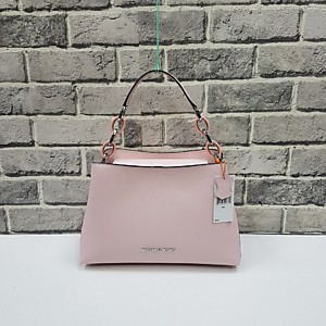 Женская розовая сумка MICHAEL KORS PORTIA MEDIUM SAFFIANO из сафьяновой кожи