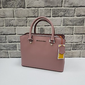 Женская тёмно розовая сумка MICHAEL KORS из сафьяновой кожи