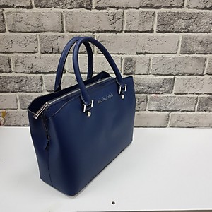 Женская синяя сумка MICHAEL KORS из сафьяновой кожи