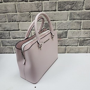 Женская светло розовая сумка MICHAEL KORS из сафьяновой кожи