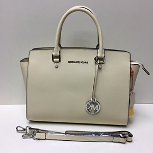 Женская бежевая сумка MICHAEL KORS Selma из натуральной кожи